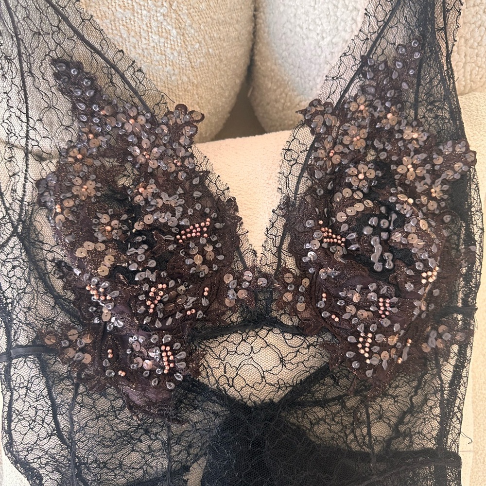 Ema SAVAHL Y2K Lace Top S - Picture 3 of 5